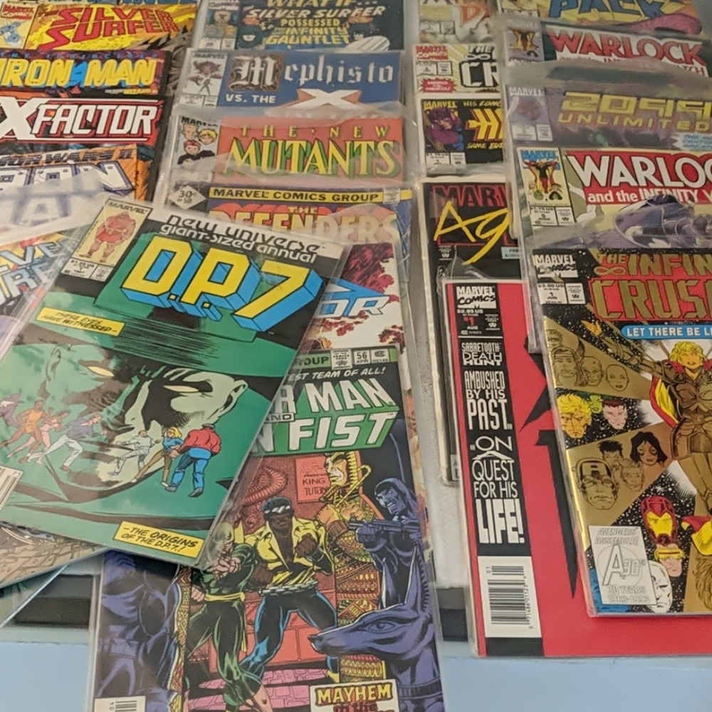 Silver surfer Iron man and mixed comic lot